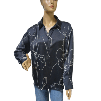 Elegancka koszula kwiaty ROZMIAR M