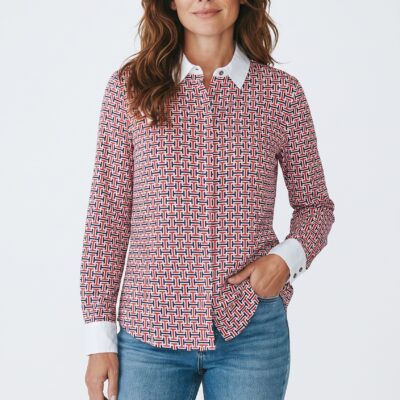 TOMMY HILFIGER Stylowa Koszula Damska – Wyjątkowy Wzór